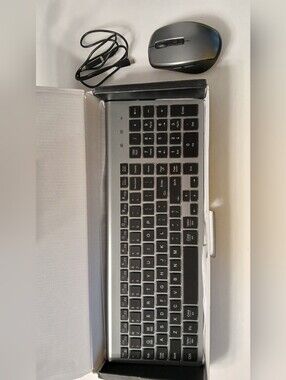 KM16 Pro Wireless Keyboard & Mouse Combo – RGB Backlit, Rechargeable, 2.4GHz